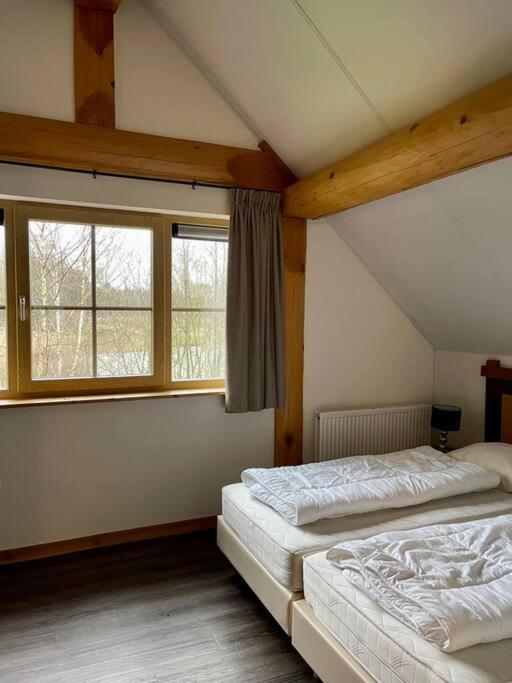 Unieke Houten Villa Met Sauna In Twente - 6P Den Ham Exteriör bild
