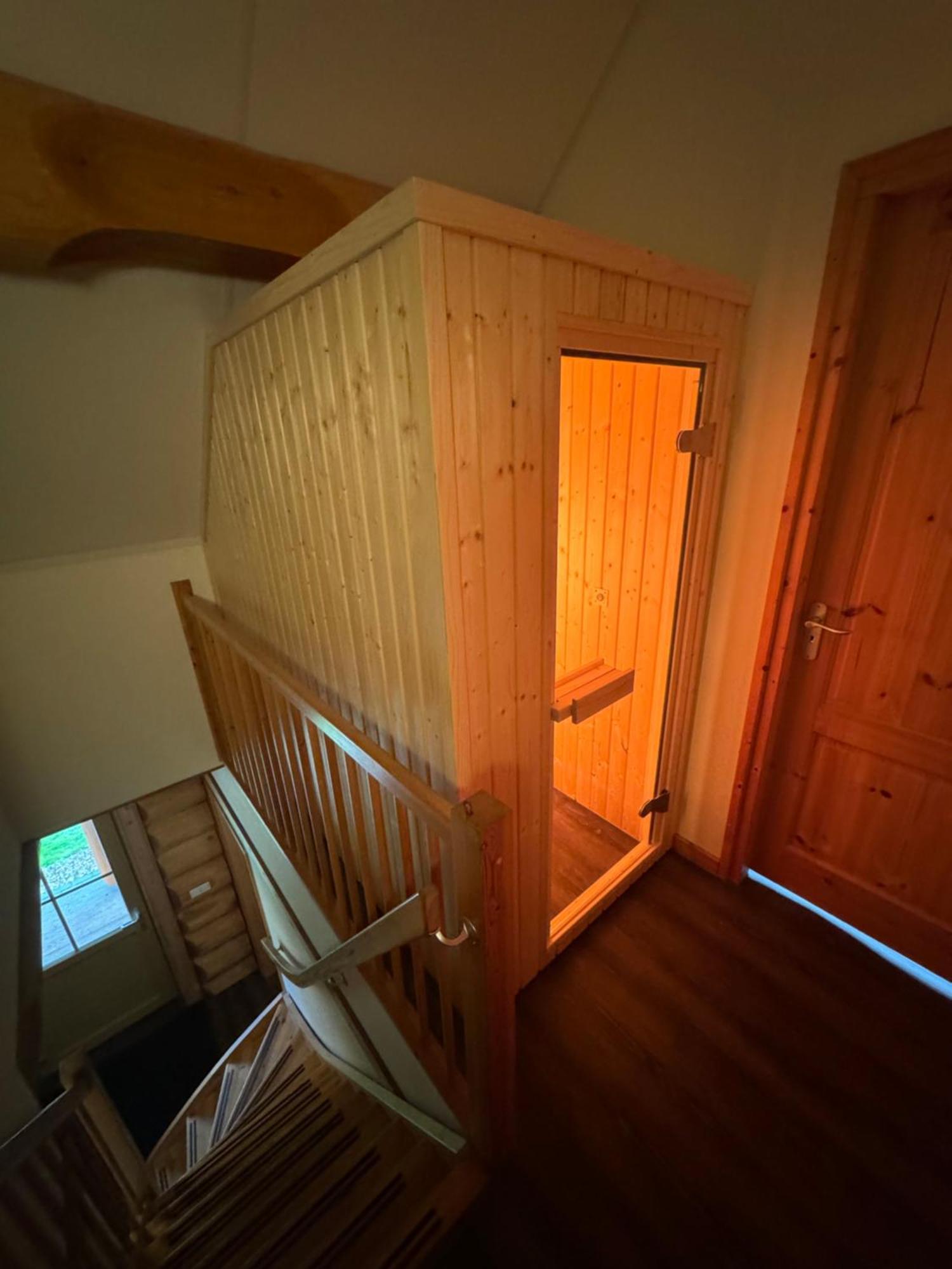 Unieke Houten Villa Met Sauna In Twente - 6P Den Ham Exteriör bild