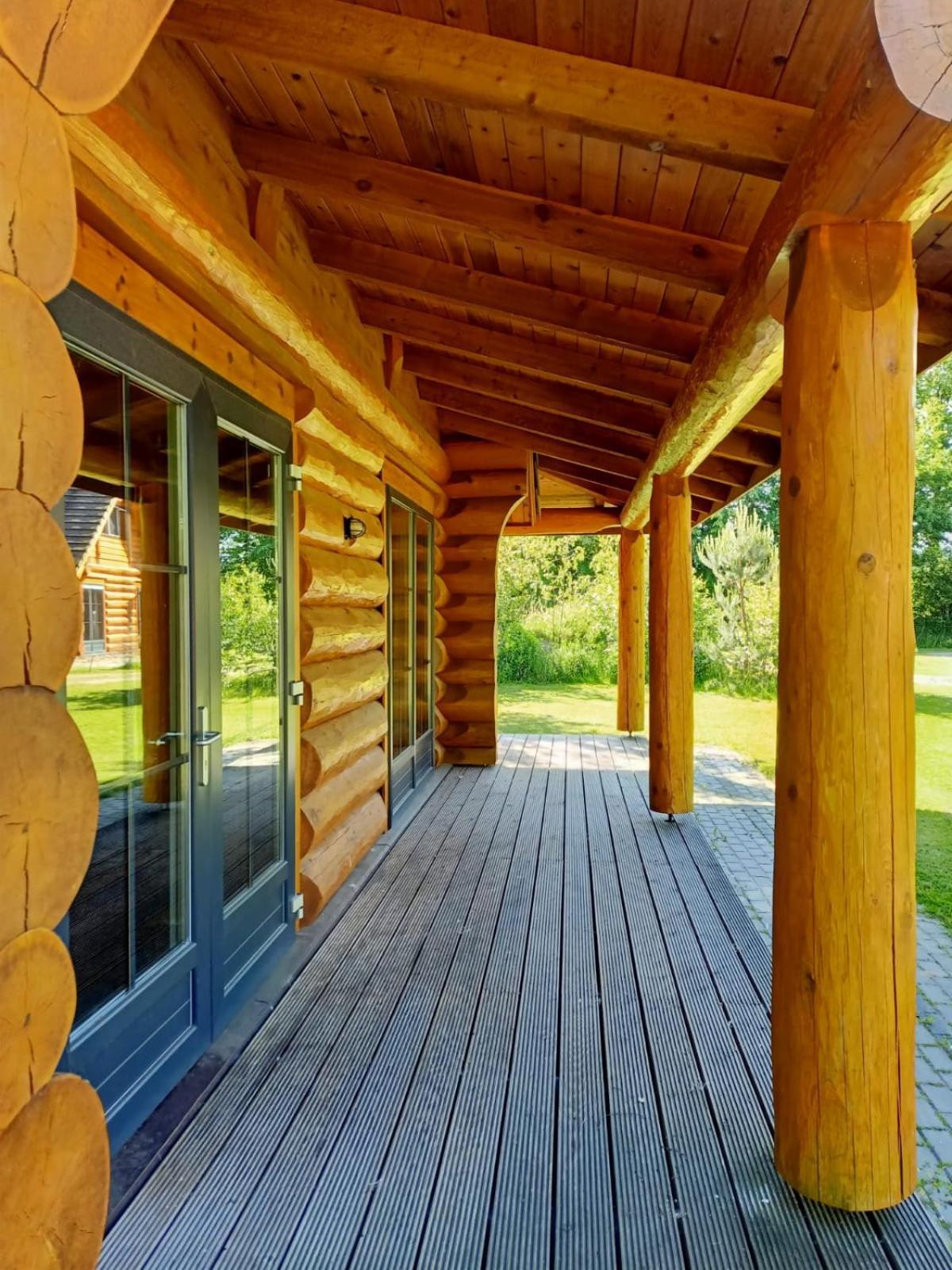 Unieke Houten Villa Met Sauna In Twente - 6P Den Ham Exteriör bild