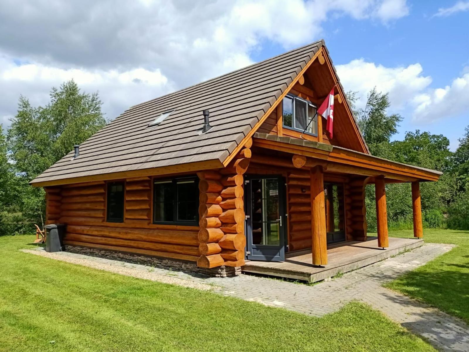 Unieke Houten Villa Met Sauna In Twente - 6P Den Ham Exteriör bild